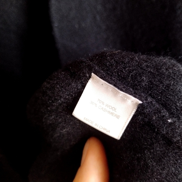 MERSEA HAMPTON WOOL/CASHMERE pocket DUSTER sz S in black - Picture 8 of 10